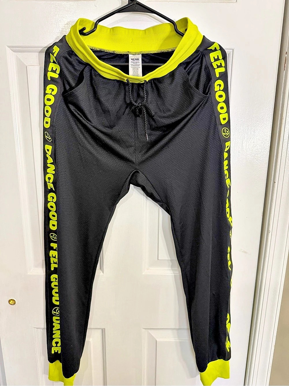 Zumba WEAR Spicy Women's Athletic Leggings Black & yellow Size S